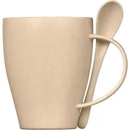 Okiyo Kawai Wheat Straw Mug & Spoon Unbranded